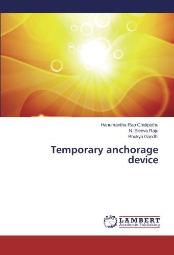 Cover for Bhukya Gandhi · Temporary Anchorage Device (Paperback Book) (2014)