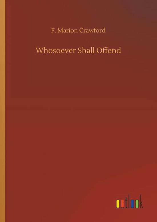 Cover for Crawford · Whosoever Shall Offend (Buch) (2018)