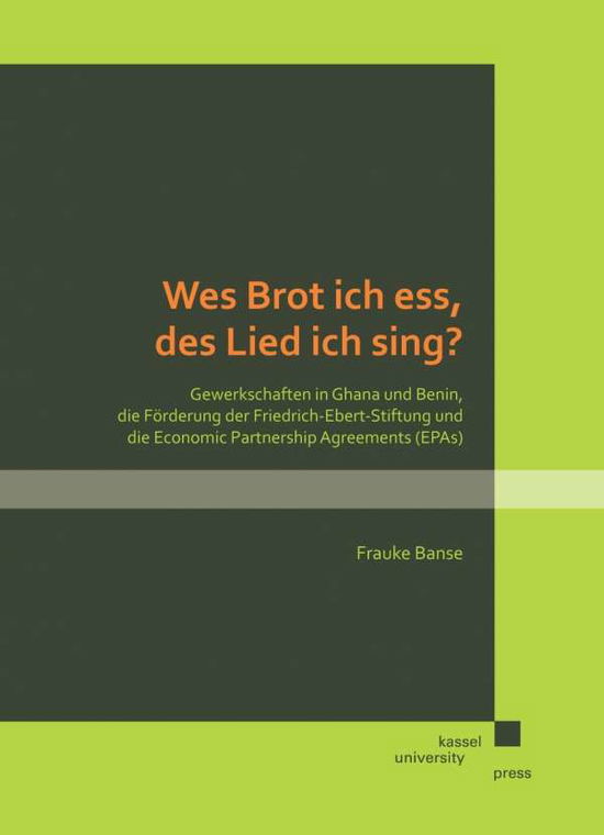 Cover for Banse · Wes Brot ich ess, des Lied ich si (Book)