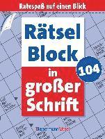 Cover for Eberhard Krüger · Rätselblock in großer Schrift 104 (5 Exemplare à 2,99 EUR) (Paperback Book) (2022)