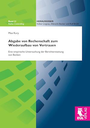 Cover for Max Kury · Abgabe von Rechenschaft zum Wiederaufbau von Vertrauen (Paperback Book) (2014)