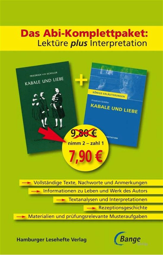Cover for Schiller · Abi-Komplettpaket:Kabale u.Lie (Bog)