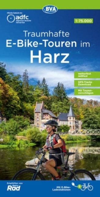 Harz E-Bike touren cycling map - Regionalkarte (Kort) (2022)
