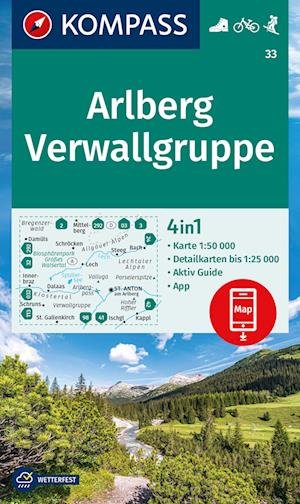 Cover for Arlberg · Verwallgruppe 1:50000 (Book)