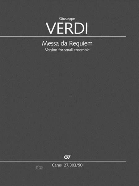 Cover for Verdi · Messa da Requiem, Partitur (Bog)