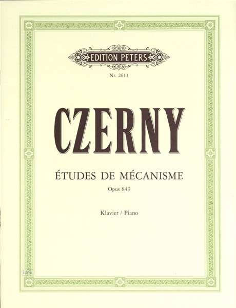 Cover for Czerny · Preliminary School of Velocity Op. 849 for Piano (30 Etudes de mecanisme) (Partituren) (2001)