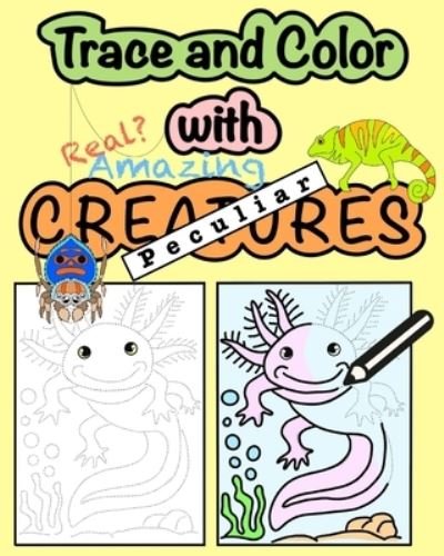 Cover for Girvin Ostia · Trace and Color with Peculiar Creatures (Pocketbok) (2020)