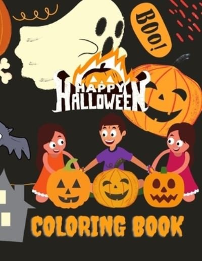 Cover for Sketch Book Edition · Boo! Boo! Happy Halloween coloring book (Paperback Book) (2020)