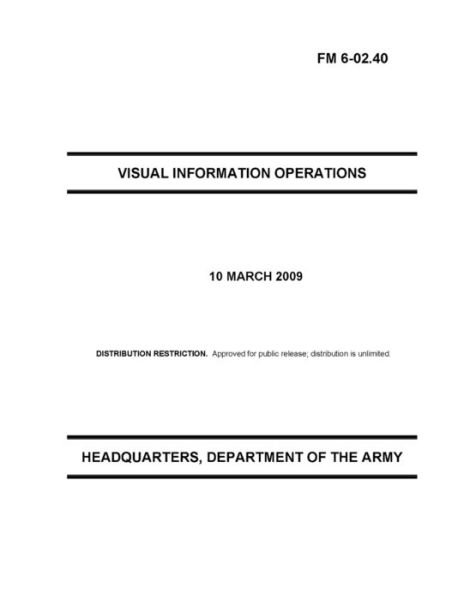 Cover for U S Army · FM 6-02.40 Visual Information Operations (Pocketbok) (2021)