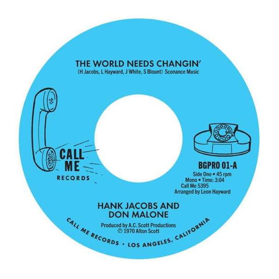 The World Needs Changin' - Hank Jacobs and Don Malone - Musiikki - BGP - 0029667029070 - perjantai 28. tammikuuta 2022