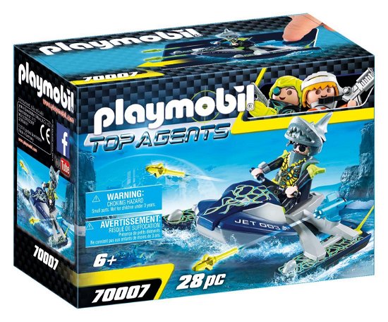 Cover for Playmobil · PLAYMOBIL 70007 Top Agents Team S.H.A.R.K. Rocket (Leketøy) (2019)