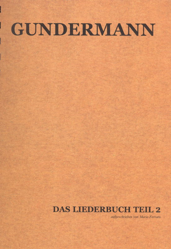 Cover for Gerhard Gundermann · Liederbuch 2 (CD) (2006)