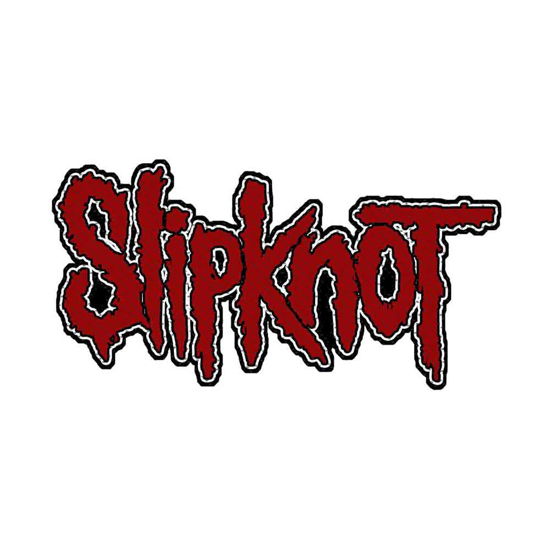 Slipknot Standard Woven Patch: Logo Cut-Out (Retail Pack) - Slipknot - Fanituote - PHM - 5055339733070 - maanantai 19. elokuuta 2019