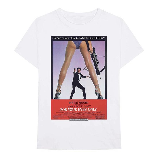 James Bond 007 Unisex T-Shirt: For Your Eyes Poster - James Bond 007 - Koopwaar -  - 5056561009070 - 