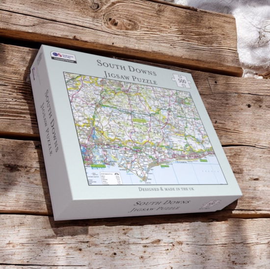 Cover for OS Map 500 Piece Premium Jigsaw Puzzle - South Downs National Park (Brinquedos) (2025)