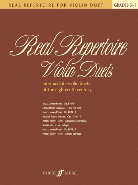 Cover for Mary Cohen · Real Repertoire for Violin Duets (Paperback Book) (2007)