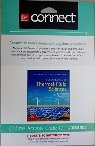 Cover for Yunus Cengel · Fundamentals of Thermal-Fluid Sciences with 1 Semester Connect Access Card (Print) (2016)