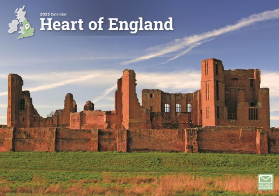 Cover for Carousel Calendars · Heart Of England A4 Calendar 2025 (Paperback Book) (2024)