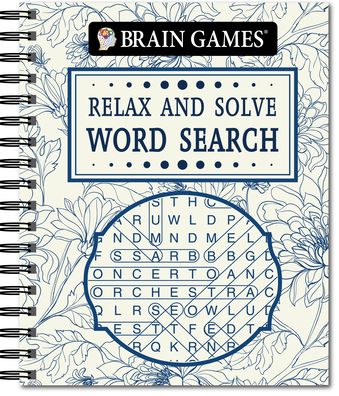 Cover for Publications International Ltd · Brain Games - Relax and Solve: Word Search (Toile) (Spiral Book) (2020)