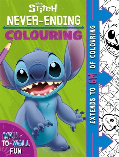 Disney Stitch: Never-Ending Colouring - 6-metre Pull-out Colouring Scene - Walt Disney - Books - Bonnier Books Ltd - 9781835440070 - January 31, 2024