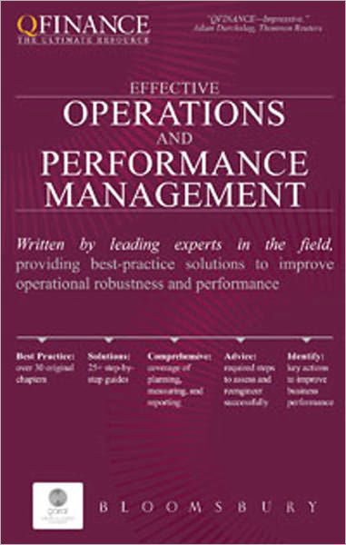 Cover for Bloomsbury · Effective Operations and Performance Management (Hardcover Book) (2010)