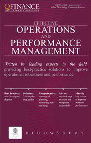 Cover for Bloomsbury · Effective Operations and Performance Management (Gebundenes Buch) (2010)