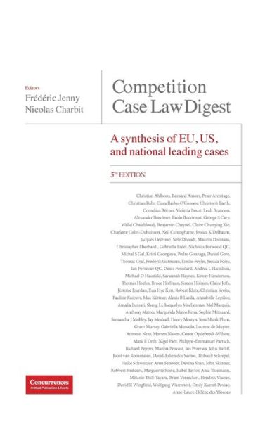 Cover for Frédéric Jenny · 2022 Competition Case Law Digest (Book) (2022)