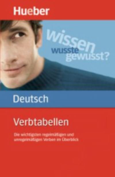 Cover for Susanne Geiger Sabine Dinsel · Hueber dictionaries and study-aids: Verbtabellen Deutsch (Paperback Book) (2015)