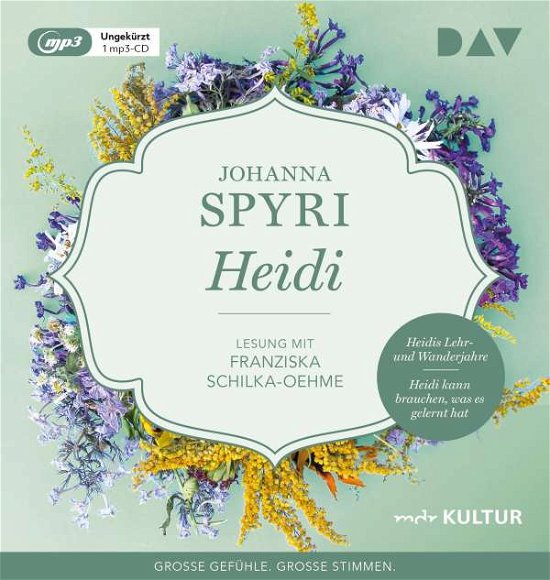 Spyri:heidi,mp3-cd - Johanna Spyri - Musik - Der Audio Verlag - 9783742416070 - 21. august 2020