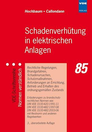 Cover for Adalbert Hochbaum · Schadenverhütung in elektrischen Anlagen (Paperback Book) (2009)