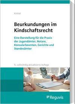 Cover for Bernhard Knittel · Beurkundungen im Kindschaftsrecht (Paperback Book) (2021)