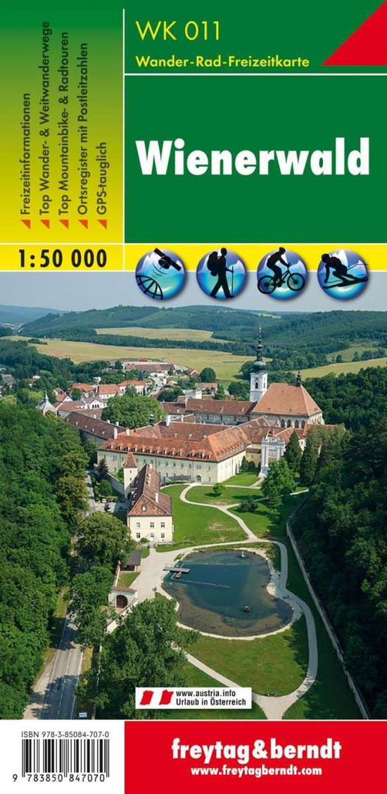 Cover for Freytag-Berndt · Vienna Woods Hiking + Leisure Map 1:50 000 (Map) (2021)