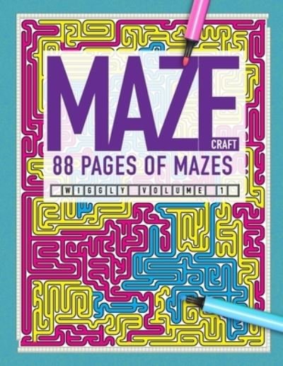 Cover for Doodlebox Press · MAZECRAFT 88 Pages of Mazes Wiggly Volume 1 (Paperback Bog) (2020)