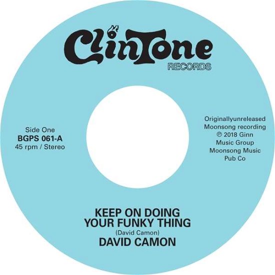 Cover for David Camon · Keep on Doing Your Funky Thing (7&quot;) (2019)