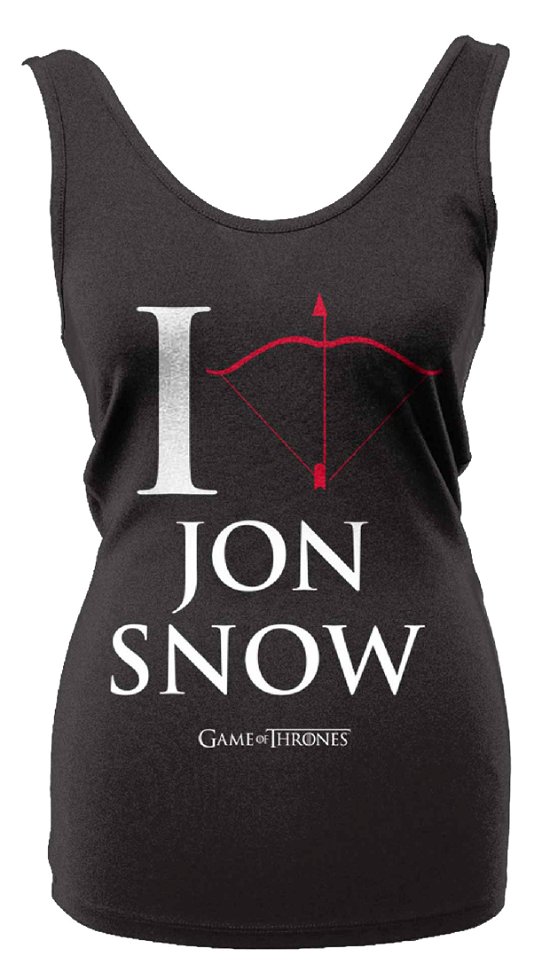 Game Of Thrones: I Love Jon Snow (Canotta Donna Tg. S) - Game of Thrones - Produtos - PHM - 0803343140071 - 26 de setembro de 2016