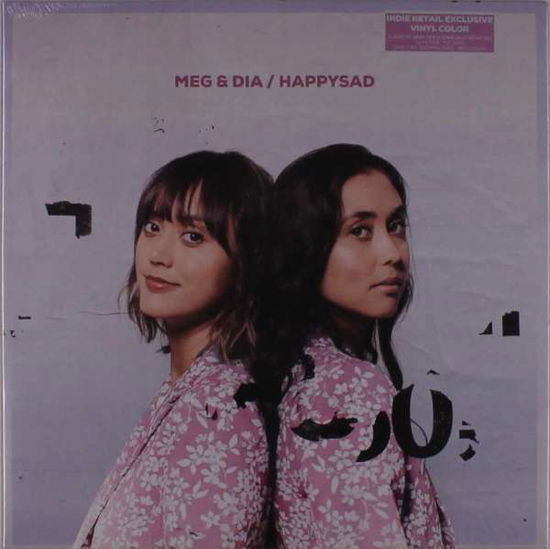 Cover for Meg &amp; Dia · Happysad (Clear with Baby Pink (LP) [Coloured, Limited edition] (2019)