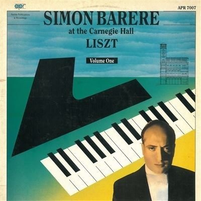 Cover for Franz Liszt  · Simon Barere Liszt Vol.1 (LP)