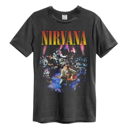 Nirvana Live In New York Amplified Vintage Charcoal Xx Large T Shirt (T Shirts) - Nirvana - Produtos - AMPLIFIED - 5054488394071 - 5 de maio de 2022