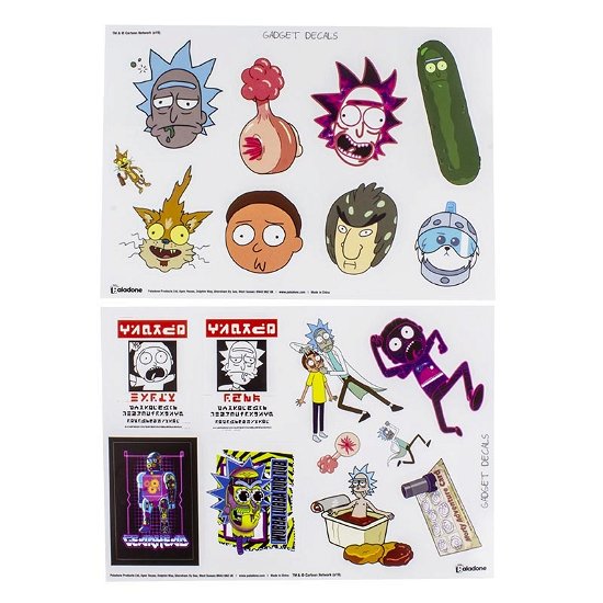 Rick and Morty Gadget Decals - Rick and Morty - Marchandise - RICK AND MORTY - 5055964723071 - 
