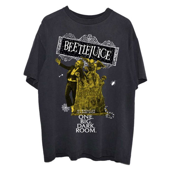 Beetlejuice Unisex T-Shirt: One Dark Room - Beetlejuice - Marchandise -  - 5056561028071 - 