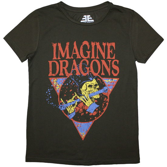 Cover for Imagine Dragons · Imagine Dragons Ladies T-Shirt: Skeleton Flute (T-shirt) [size S] (2024)