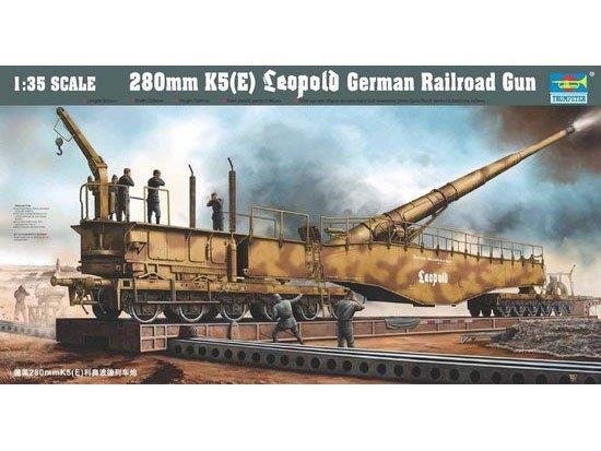 Cover for Trumpeter · 1/35 280 Mm K5 (e) Leopold  German Railroad Gun (Spielzeug)