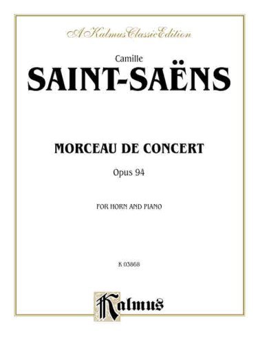 Cover for Camille · Saint Saens Morceau De Conc H (Pocketbok) [Kalmus edition] (1985)