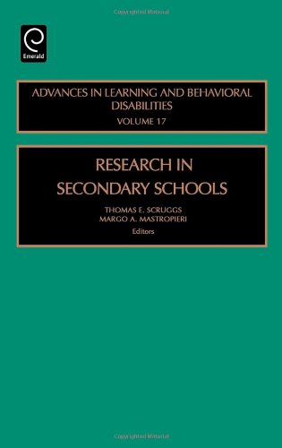 Cover for Scruggs · Research in Secondary Schools - Advances in Learning and Behavioral Disabilities (Hardcover Book) (2004)