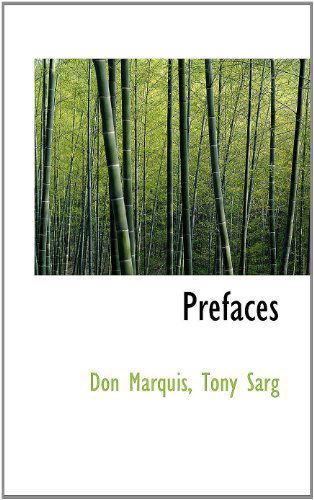 Cover for Tony Sarg · Prefaces (Paperback Book) (2009)