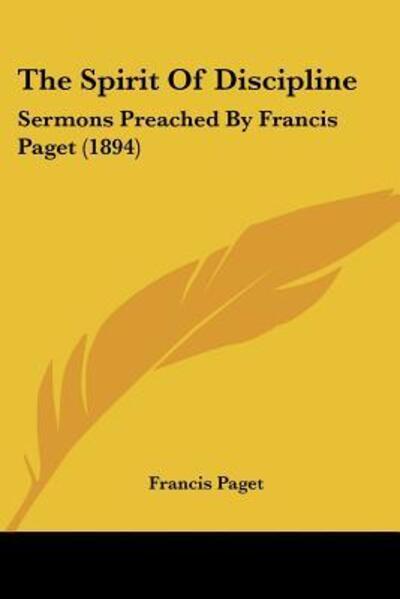 Cover for Francis Paget · The Spirit Of Discipline (Paperback Book) (2010)