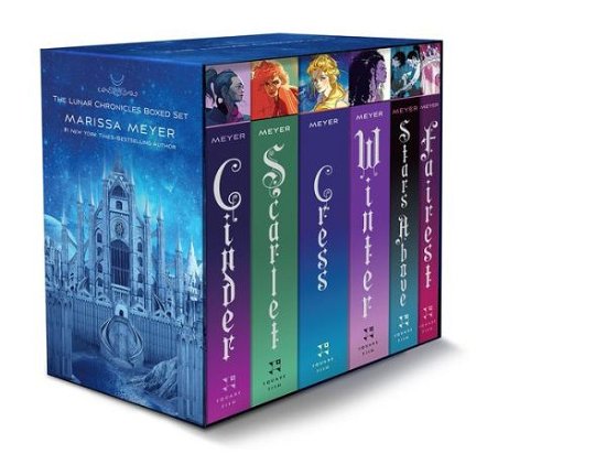 Cover for Marissa Meyer · The Lunar Chronicles Boxed Set : Cinder, Scarlet, Cress, Fairest, Stars Above, Winter (Paperback Bog) (2020)