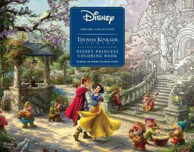Disney Dreams Collection Thomas Kinkade Studios Disney Princess Coloring Poster - Thomas Kinkade - Books - Andrews McMeel Publishing - 9781449497071 - May 3, 2019