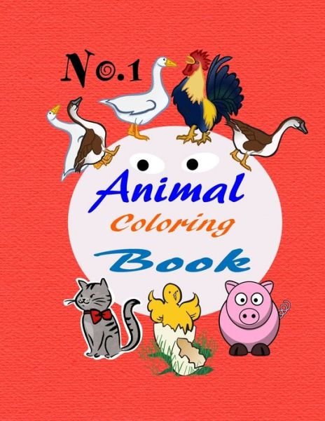 Cover for Pandasden · No.1 Animal Coloring Book (Taschenbuch) (2019)