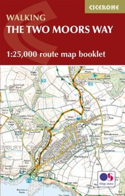 Two Moors Way Map Booklet: 1:25,000 OS Route Mapping - Sue Viccars - Livros - Cicerone Press - 9781786310071 - 22 de fevereiro de 2019
